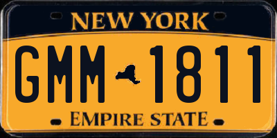 NY license plate GMM1811