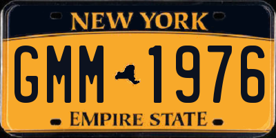 NY license plate GMM1976