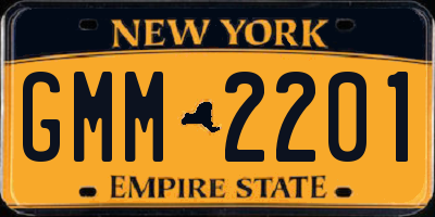 NY license plate GMM2201