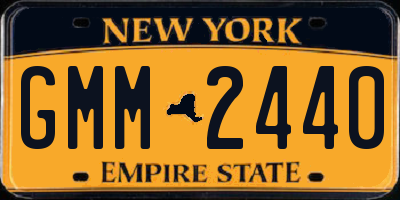 NY license plate GMM2440