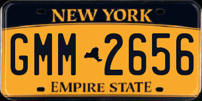 NY license plate GMM2656