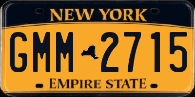 NY license plate GMM2715