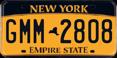 NY license plate GMM2808