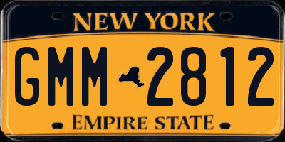 NY license plate GMM2812