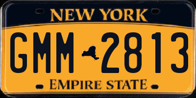NY license plate GMM2813