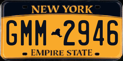 NY license plate GMM2946