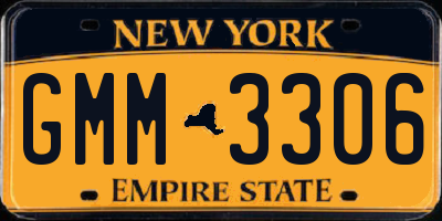 NY license plate GMM3306