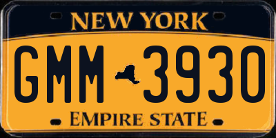 NY license plate GMM3930
