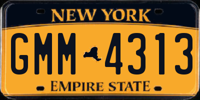NY license plate GMM4313