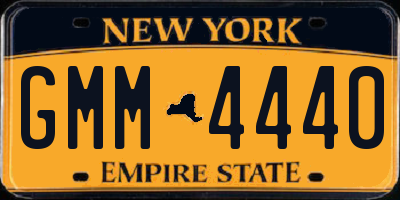 NY license plate GMM4440