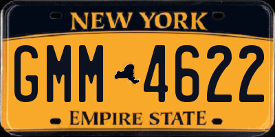 NY license plate GMM4622