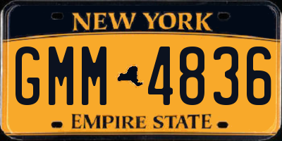 NY license plate GMM4836