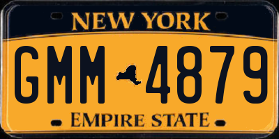 NY license plate GMM4879