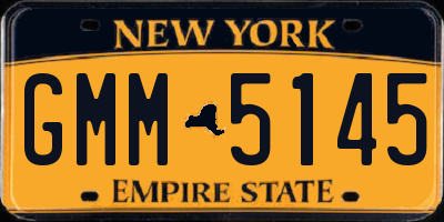 NY license plate GMM5145