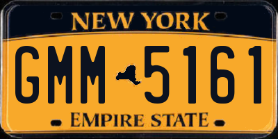NY license plate GMM5161