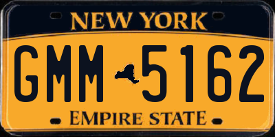 NY license plate GMM5162