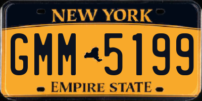 NY license plate GMM5199