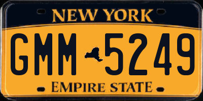 NY license plate GMM5249