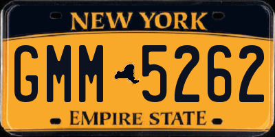 NY license plate GMM5262