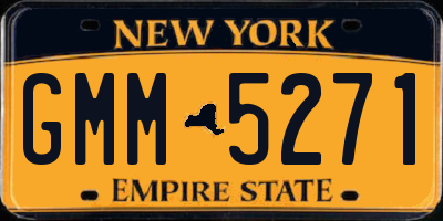 NY license plate GMM5271