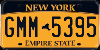 NY license plate GMM5395