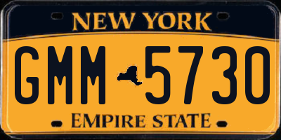 NY license plate GMM5730