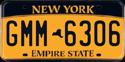 NY license plate GMM6306