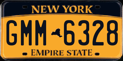 NY license plate GMM6328