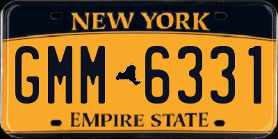 NY license plate GMM6331