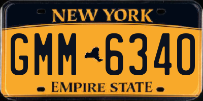 NY license plate GMM6340