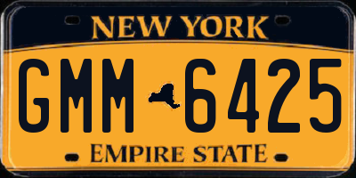NY license plate GMM6425
