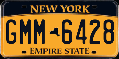 NY license plate GMM6428