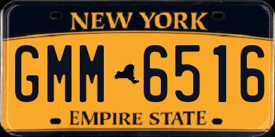 NY license plate GMM6516