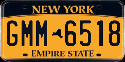 NY license plate GMM6518