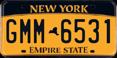 NY license plate GMM6531