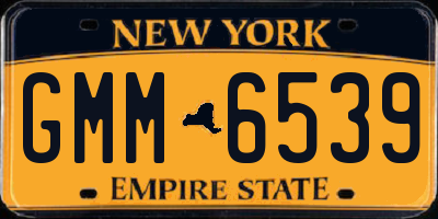 NY license plate GMM6539
