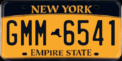 NY license plate GMM6541
