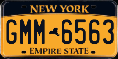 NY license plate GMM6563