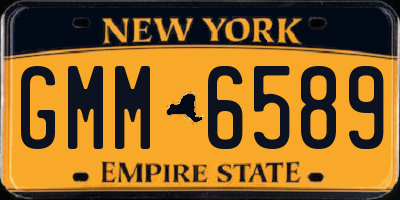 NY license plate GMM6589
