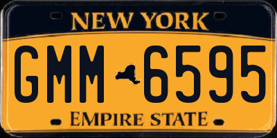 NY license plate GMM6595