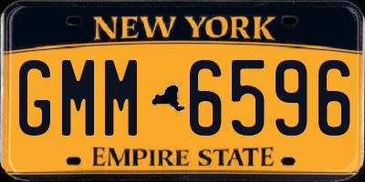 NY license plate GMM6596