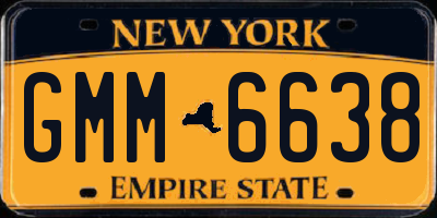 NY license plate GMM6638