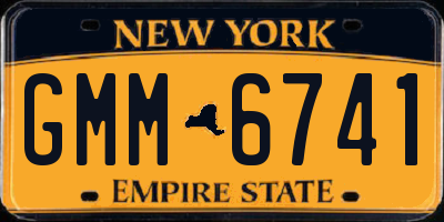 NY license plate GMM6741
