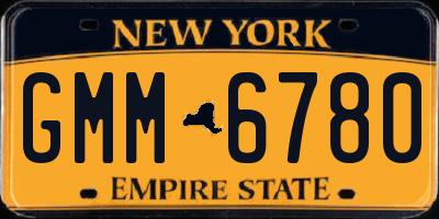 NY license plate GMM6780