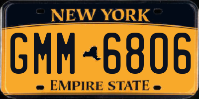 NY license plate GMM6806
