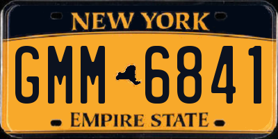 NY license plate GMM6841