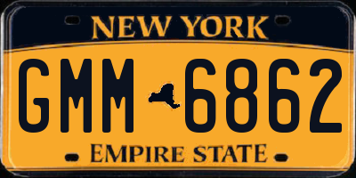 NY license plate GMM6862