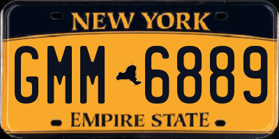 NY license plate GMM6889