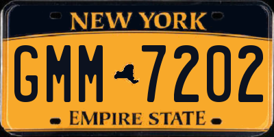 NY license plate GMM7202