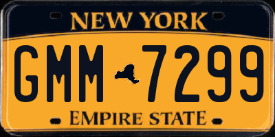 NY license plate GMM7299